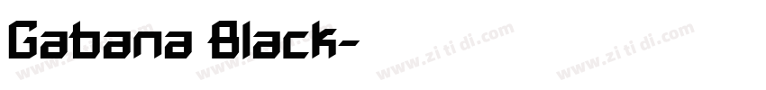 Gabana Black字体转换